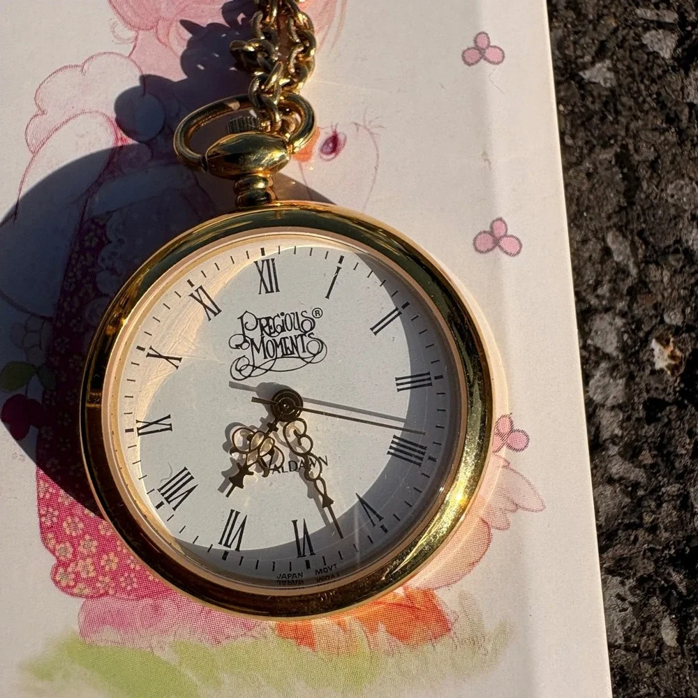 Vintage 1998 Precious Moments Avon Watch Pendant Necklace Love One Another Boxed